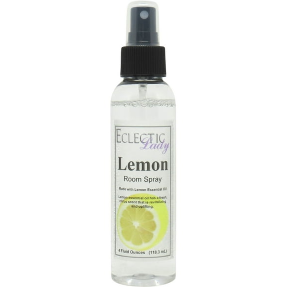 Lemon Room Spray by Eclectic Lady, 8 Ounces, Fragrant Aromatic Room Mist For Home, Room, Office, Made with Essential Oils