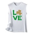 thumbnail image 4 of Patrick's Day Casual Mujer Sin mangas O-cuello Impreso Tops Damas Chaleco Pompotops lopia997322, 4 of 4