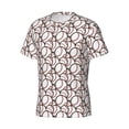 thumbnail image 5 of Vsdgher Cute Baseball Print Men's Dry Fit Mesh Athletic Shirts Moisture Wicking Tennis T-Shirt Tops, 5 of 9