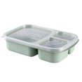 thumbnail image 1 of CNKOO Wheat Straw 3 Grid Food Box With Lid Environmentally Friendly Microwave Food Box Biodegradable Storage Container Lunch For Picnic Gray-Blue, 1 of 6
