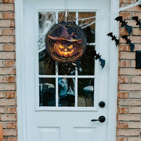 

Door Pendant Pumpkin Door Decoration Home Door Sign Halloween Decor Halloween Decorations Indoor