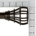 thumbnail image 2 of Lumino 1" and 5/8" Dark Oil Rubbed Bronze Edison Cage Adjustable Double Curtain Rod Set, 42"-120", 2 of 5