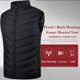 thumbnail image 4 of Chaleco calefactor de talla grande para S-6XL, chaleco calefactable de 2/4/8/9 zonas, chaqueta calefactora por Usb para hombre y mujer, ropa térmica, chaleco de caza con calefacción de invierno, 4 of 5