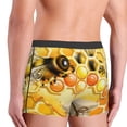 thumbnail image 4 of Kdxio Men's Boxer Briefs with Honey Bee Print - Comfortable and Breathable Underwear for Everyday Wear, 4 of 7