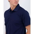 thumbnail image 3 of Real Essentials 3 Pack: Men's Quick-Dry Short Sleeve Athletic Performance Polo Shirt (Available In Big & Tall), 3 of 5