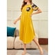 thumbnail image 4 of Vestido de tumbona para mujer, camisones sueltos de manga corta con estampado Floral, ropa de d Irfora Vestido, 4 of 7