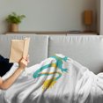 thumbnail image 3 of Dragon Soft Flannel Fleece Throw Blanket, Mythological Chinese Illustration Monstrous Creature Cartoon, Cozy Plush for Indoor and Outdoor Use, 70" x 90", Seafoam Yellow, by Ambesonne, 3 of 5