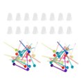 thumbnail image 1 of Miangastore Earring Ear Plugs Multi Colored Plastic 1Set 0.12X0.12X0.59In, 1 of 8