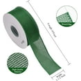 thumbnail image 2 of Burlap Green Wired Ribbon, 1 1/2 inch 10 Yard, Jute Ribbon for Decoration Bows Craft Gift Wrapping Wreath, 2 of 7