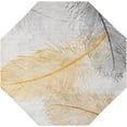 thumbnail image 2 of Rugs.com Finsbury Collection Rug – 7' 10 Octagon Yellow Gray Medium Rug Perfect For Living Rooms, Kitchens, Entryways, 2 of 9