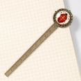 thumbnail image 4 of Coccinella septempunctata Book Accessories: Lace Bookmark in Antique Bronze - a Gift for Book Lovers and Readers, 4 of 5