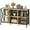 Rustic Oak, variant on Horizontal Bookshelf,Industrial Modern 5 Cube Low Wide Cubby Bookcase,Long Wood and Metal Storage Organizer Open Shelf, Short Book Shelf Bedroom Storage for Home Office Living Room(Rustic Oak,5 Cube)
