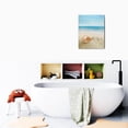 thumbnail image 6 of Coastal Room Decor to Impress Ocean Sea Canvas Bathroom Wall Art, 12x16in Modern Nautical Painting, Vintage Beach Accessories for Home Decorations., 6 of 7