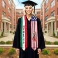 thumbnail image 4 of Mexican Graduation Sash, Mexico Graduation Stole 2025,Mexican American Flag Graduation Sash, 4 of 10
