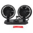thumbnail image 2 of Ventilador de Refrigeración para Coche Ventilador de Aire de Refrigeración de Doble Cabeza Ajustable Ventilador de Refrigeración de Coche con Interfaz USB Dual para Coche SUV, 2 of 8