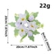thumbnail image 3 of Xihbxyly Candelabro de Pascua, Diseño de Decoración Floral, Arreglo Floral Artificial, Centro de Mesa Festivo para Sala de Estar, Decoración de Mesa de Comedor Navideña, Fácil de Instalar, Incluye Ar, 3 of 5