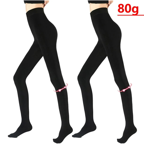Lolmot 2PC Fashion Women Pantyhose Solid Leggings Super Elastic