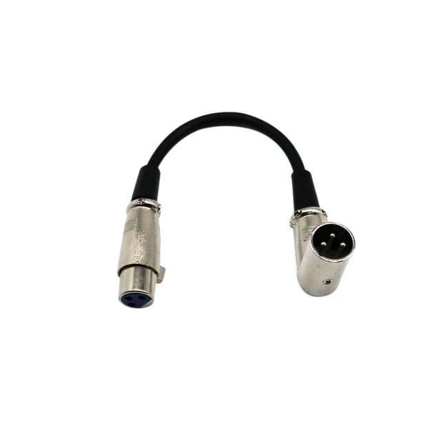 Cable de extensión de Audio XLR Hembra a ángulo Yuyangstore