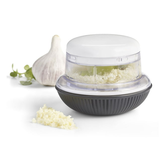 Starfrit Mini Rolling Chopper, Dual Stainless Steel Blades, Non-Slip Base, Ergonomic Design, Dishwasher Safe, Ideal for Garlic, Herbs, Nuts