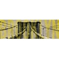 thumbnail image 2 of Navas, Emily 14x7 Gold Ornate Wood Framed with Double Matting Museum Art Print Titled - Brooklyn Bridge Type, 2 of 4