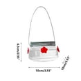 thumbnail image 2 of Mason Jar Hummingbird Feeder with 4 Flower Ports, 500ml Transparent Reservoir for Outdoor Patio Decoration and Bird Watching, 2 of 2