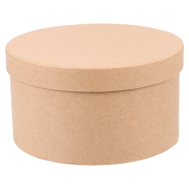 Etereauty Box Paper Round Boxes Kraft Cupcake Cake Boxes Cookie Gift Box Container Mache Bakery