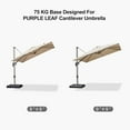 thumbnail image 5 of Purple Leaf Patio Umbrella Base Stand 16.31 lb Black Rectangular Heavy-Duty Plastic, Durable, 5 of 7