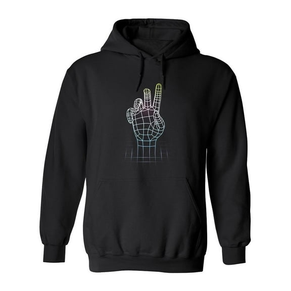 Laser Grid Hand Hoodie Men -Image by Shutterstock, Male x-Large