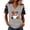 05# Gray, variant on Qwertyu Womens Halloween Shirts Plus Size Funny Ghost Print Short Sleeve V Neck Halloween T-Shirts Casual Loose Cute Halloween Tee Tops Orange M