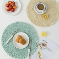 thumbnail image 3 of Ludlz Table Mat Wear-resistant Heat-resistant Desk Protector Hand-woven Placemat Home Decor Daily Use for Household, 3 of 8