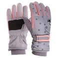 thumbnail image 4 of Dyfzdhu Winter Outdoor Boys Girls Snow Skating Snowboarding Windproof Warm Gloves Perfect For 6 To 12 Years Old Kids Grey, 4 of 6