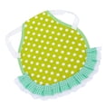 thumbnail image 4 of Chaleco de pollo hermoso encaje elástico delantal de protección de espalda para mascotas para pollo patos gansos puntos verdes y blancos, 4 of 8