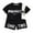 AB31 SHORTSET Black, variant on GXWEA 3 Year Old Boy Clothes Toddler Summer Clothes Toddler Baby Boy Short Sleeve Shirt & Casual Shorts Set Summer Outfits Clothes White 12-18 Months