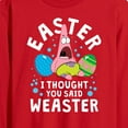 thumbnail image 2 of SpongeBob Squarepants - Easter Weaster - Men's Long Sleeve T-Shirt, 2 of 5