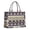 Striped Halloween Pattern, variant on Large Capacity Tote Bag,Spooky Halloween Silhouette Pattern Handbag Fashion Luxury Tote Bag,15.7"x13"x 5.1" Inches,Laptop Compatible