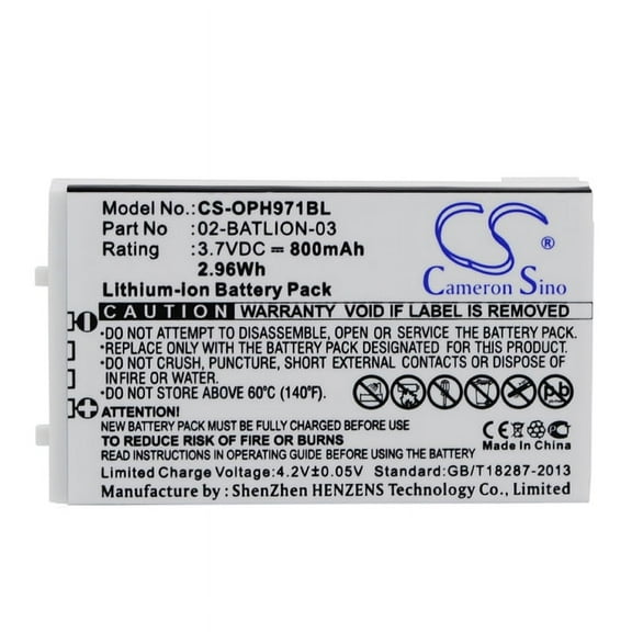 800mAh Opticon 02-BATLION-03 11267 ORBLIOP0012 Battery for OPL-9728 OPL-9723 OPL-9712 OPL-9700 OPL-9724 OPL-9713 OPL-7724 OPL-97
