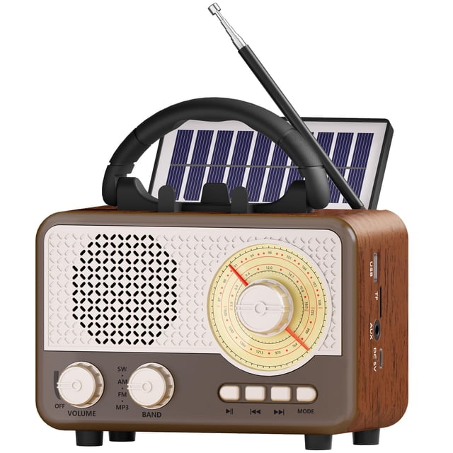 Altavoz Bluetooth portátil Caulikine Vintage AM FM SW