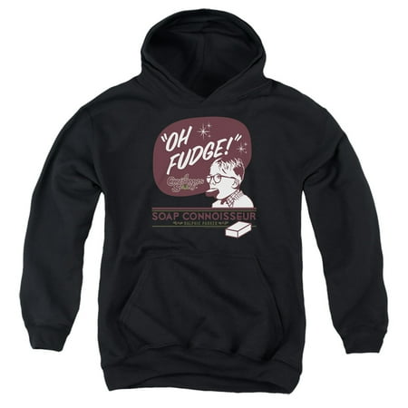 A Christmas Story Oh Fudge Soap Connoisseur Kids Pull-Over Hoodie (Small) for Youth Boys and Girls Black