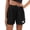 260Black1164, variant on CAIVO Women Sports Knit Shorts Casual Drawstring Waist Sports Shorts Running Sports Shorts Comfort Summer Outdoor Work Solid Color Bottoms