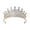 Gold white, variant on Elegant Rhinestone Crystal Adjustable Silver Bridal Crown for Weddings, Proms, and Pageant Activities