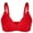 Red, variant on qolati Women Wireless Front Closure Everyday Bras Wireless Push Up Sports Bras with Adjustable Straps Seamless Comfortable Full-Coverages Bralette T-Shirt Bra
