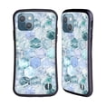 thumbnail image 1 of Head Case Designs Officially Licensed Micklyn Le Feuvre Marble Patterns Ice Blue And Jade Stone And Hexagon Tiles Hybrid Case Compatible with Apple iPhone 13, 1 of 7
