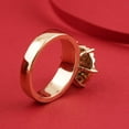thumbnail image 5 of Hitanshu Jewels Gold Plated Round Cluster CZ Ring Bold Statement Cocktail Ring for Women, 5 of 6