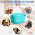 thumbnail image 4 of HongHeng Bath Brush with Soap Dispenser - Silicone Scrubber for Bath Shower Brush Shampoo Brush Scrubber Soap Dispenser Bath Supplies - Pet Massage Brush, 4 of 5