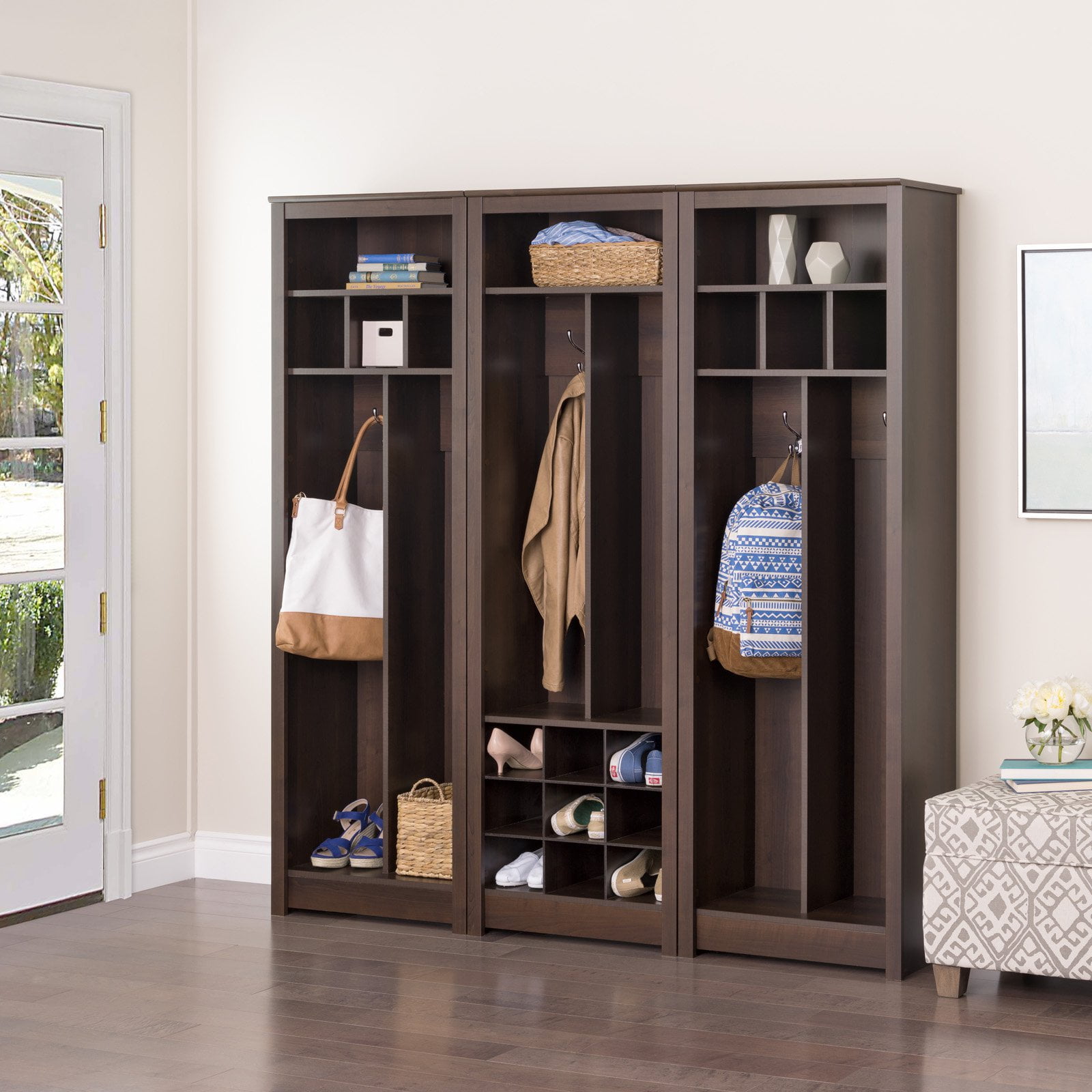 prepac space saving entryway