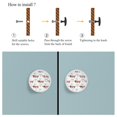 thumbnail image 4 of 4 Pcs Dogs Bones and Lettering Knobs for Kitchen Cabinet Cupboard Dresser Bookcase Drawer Pulls Handles Round Home Decor, 4 of 5