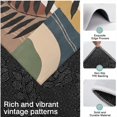 thumbnail image 3 of Brown Boho Geometric and Plant Pattern Kitchen Rugs Sets Of 3,Kitchen Runner Rugs Non Skid Washable,Decorative Kitchen Floor Mats for Kitchen,Sink,Laundry,17"x30"+ 17"x47" + 17"x59", 3 of 6