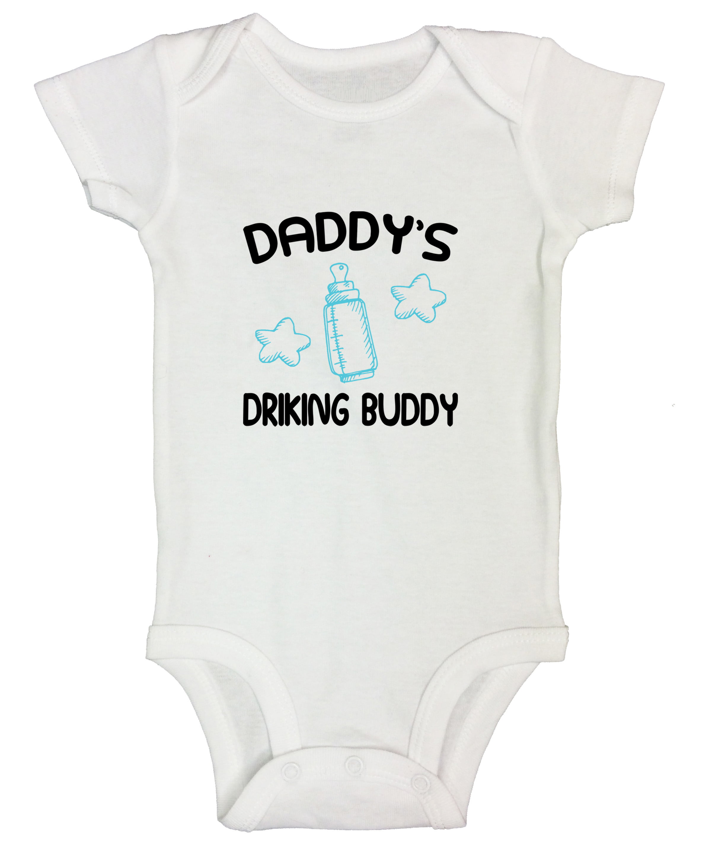 Daddy/'s Drinking Buddy Baby Onesie\u00ae Funny Baby Onesies for Dad Beer Onesie Funny Milk Shirts Unisex Baby Clothes Baby Shower Gifts