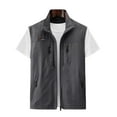 thumbnail image 5 of Chaleco de secado rápido para exteriores, ropa de trabajo fina con múltiples bolsillos para primavera, verano y otoño, chaleco de talla grande, 5 of 5
