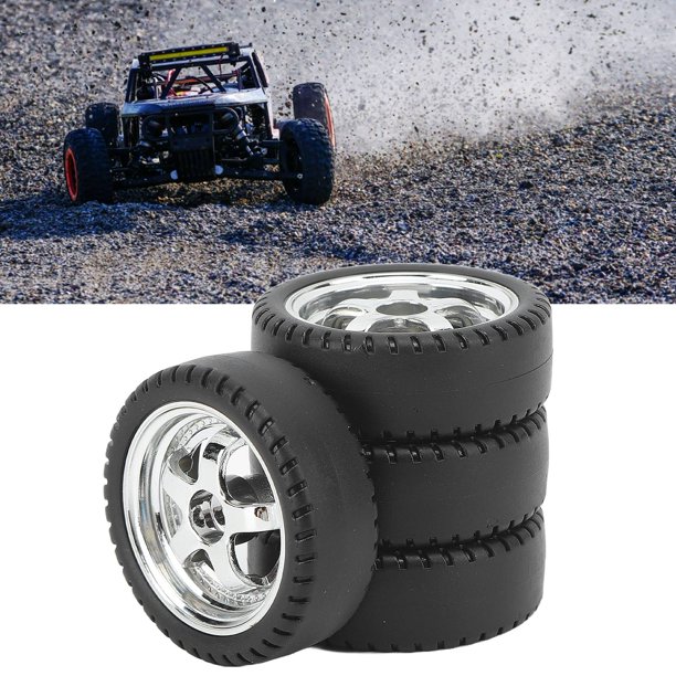 4 Uds RC Neumático de Coche Cubo de Plástico Rueda de Goma 33 Cm de Diámetro 12 Cm de Ancho Juego de Accesorios para AE86 RC Crawler Piezas de Actualización de Coche ANGGREK Otros